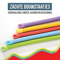 Clics Spaghetteez twist-a-saurus rex flexibele bouwstaafjes, 64dlg. - thumbnail