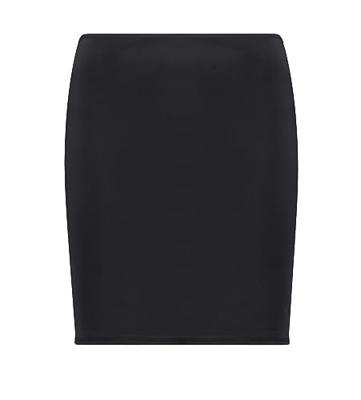 J&C gladde onderrok dames 50 cm - Wit, zwart, huidskleur