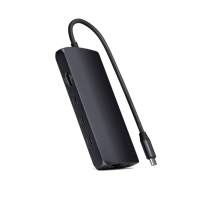 Satechi USB-C Multiport adapter 8K (ethernet) - Midnight Black - thumbnail