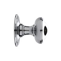 De Oude Deurklink Deurknop 80mm draaibaar glanzend nikkel - thumbnail