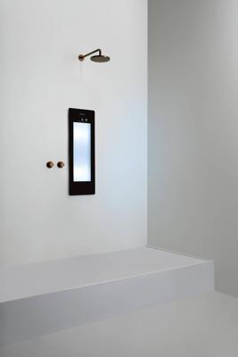 Sunshower Plus S inbouw met infrarood en UV-licht black