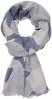 Profuomo Sjaal Grijs Met Print 100% Katoen - thumbnail
