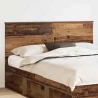 Hoofdbord met hoofdeinde Oud Hout 160 cm Bewerkt hout - thumbnail