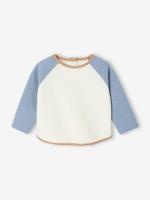 T-shirt babypakje met lange mouwen colorblock ecru - thumbnail