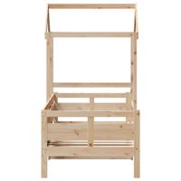 Slaapbank met huisje 80x200 cm massief grenenhout - thumbnail