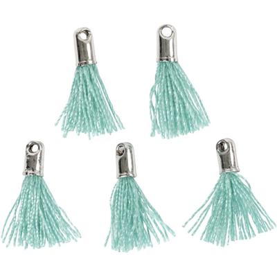 Creotime tassels 10 mm 5 stuks groen