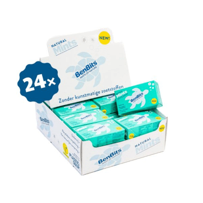 BenBits mints peppermint fliptop doosje (24x 30gr)