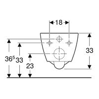 Geberit Smyle Wandcloset - verkort - 49cm - rimfree - diepspoel - keratect - wit 500.379.01.8 - thumbnail