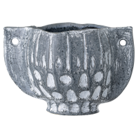 Bloomingville Bloempot Blauw Steen 17.5cm.H - thumbnail