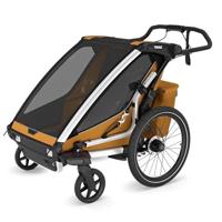 THULE fiets-kinderkar "chariot sport 2 double". bicycle trailer chariot sport 2 double go - thumbnail