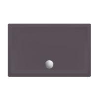Xenz Society douchebak 100x80x12cm rechthoek Acryl Antraciet 6875-05 - thumbnail