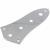 Fazley 10701 controle plate voor J-stijl basgitaren chrome - thumbnail