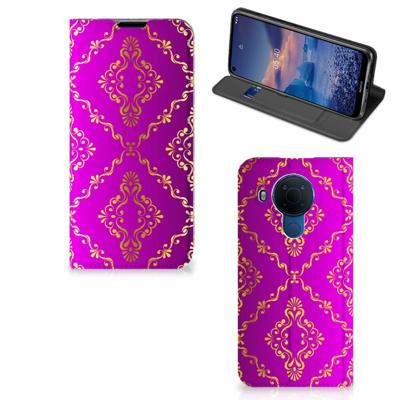 Telefoon Hoesje Nokia 5.4 Barok Roze Telefoon Hoesje Nokia 5.4 Barok Roze