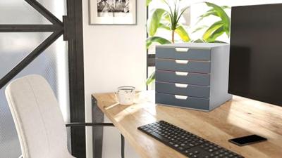 Durable VARICOLOR 5 - 7605 760527 Ladebox Grijs DIN A4, DIN C4, Folio, Letter Aantal lades: 5 Durable VARICOLOR 5 - 7605 760527 Ladebox Grijs DIN A4, DIN C4, Folio, Letter Aantal lades: 5