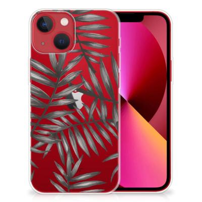 Apple iPhone 13 | TPU Case | Leaves Grey Apple iPhone 13 | TPU Case | Leaves Grey