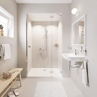 Grohe Universeel design sifon 1 1/4 inch met muurbuis en roset Chroom - thumbnail