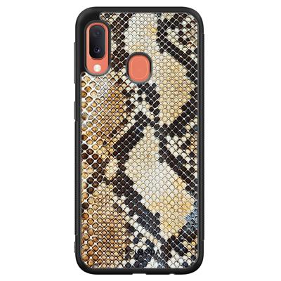 Samsung Galaxy A20e hoesje - Golden snake