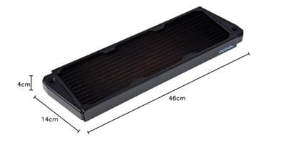 Alphacool Alphacool NexXxoS ST30 Full Copper X-Flow Radiator - 360mm, schwarz PC-waterkoeling