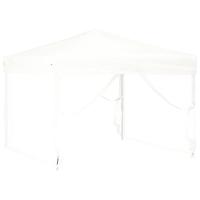 Partytent easy up met Mesh zijwanden 3x3 m wit - thumbnail