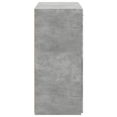 Dressoir 80x42,5x93 cm bewerkt hout betongrijs