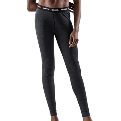 Craft Core Wool Merino Thermobroek Dames Black Melange XL Craft Core Wool Merino Thermobroek Dames Black Melange XL