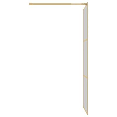 Inloopdouchewand transparant 80x195 cm ESG-glas goudkleurig - thumbnail