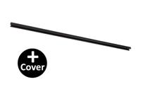 Lucide TRACK Opbouwrail - 1-fase Railsysteem / Railverlichting - 1 meter- Zwart (Uitbreiding) - thumbnail