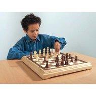 Longfield Games schaakspel 40 x 40 cm hout bruin/naturel - thumbnail