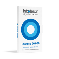 Lactase 20.000 - Testpack 6 Breektabletten | Lactose Intolerantie | Hoogst gedoseerd | Bevat Lactase dat helpt bij verteren van Lactose | Intoleran - thumbnail