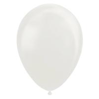 Globos Ballonnen pearl wit 30cm, 10st. - thumbnail