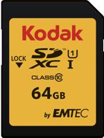 Micro SD kaart met adapter Kodak EKMSD64GXC10K 64 GB - thumbnail