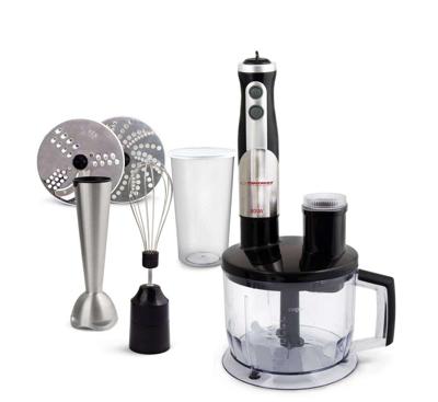 Esperanza EKM004 blender 0,6 l Staafmixer Zwart, Zilver, Transparant 800 W