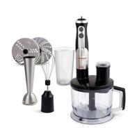 Esperanza EKM004 blender 0,6 l Staafmixer Zwart, Zilver, Transparant 800 W - thumbnail