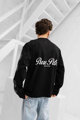 Pure Path Essence Of Life Longsleeve T-Shirt Heren Zwart - Maat L - Kleur: Zwart | Soccerfanshop