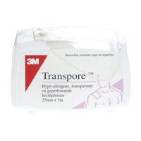3M Transpore hechtpleister 5m x 25mm 1 Stuks - thumbnail