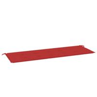 VidaXL Tuinbankkussen 150x50x3 cm oxford stof rood - thumbnail