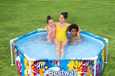 Bestway kinderzwembad steel pro uv careful bovengronds 183x51 cm