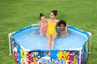 Bestway kinderzwembad steel pro uv careful bovengronds 183x51 cm - thumbnail