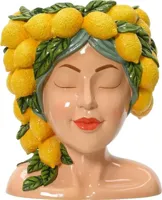 Decoris vaas polyresin citrus 19.5x17x23cm multi - thumbnail