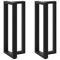 Bartafelpoten 2 st T-vormig 50x35x(100-101) cm staal zwart - thumbnail