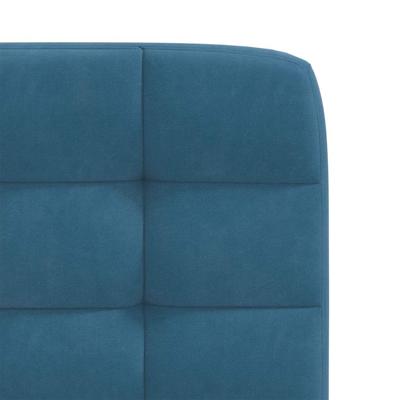 Eetkamerstoelen 4 st fluweel blauw