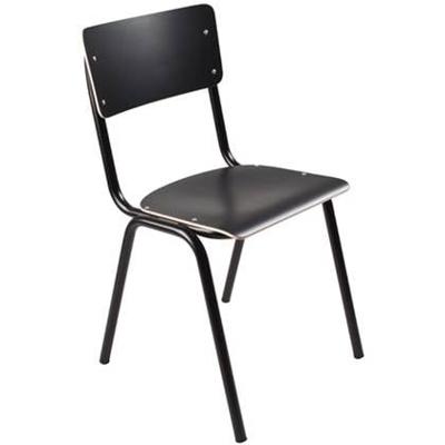 Zuiver Eetkamerstoel 'Back to School' kleur Zwart Zuiver Eetkamerstoel 'Back to School' kleur Zwart