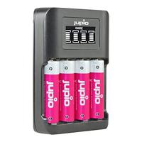 Jupio USB 4-slots Ultra Fast AA/AAA batterijlader - thumbnail