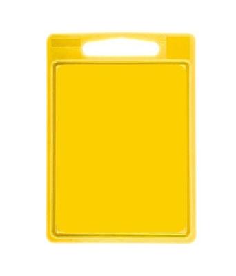 Cookinglife Snijplank met sapgeul 35 x 25 x 0.85 cm - Geel