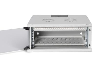 Digitus 19 network bundle, 4U cabinet and equipment, gr Grijs