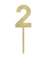 HEMA Taartdecoratie herbruikbaar cijfer 2 - thumbnail