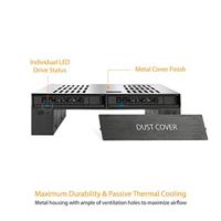 Icy Dock MB322SP-B 2x2,5 SATA mobile rack+3,5 SATA voor externe 5,25 - thumbnail