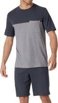 Schiesser Schiesser Pyjama Short charcoal 181167 56/XXL
