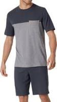 Schiesser Schiesser Pyjama Short charcoal 181167 56/XXL - thumbnail