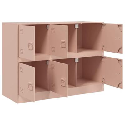 Dressoir 99x39x73 cm staal roze Dressoir 99x39x73 cm staal roze